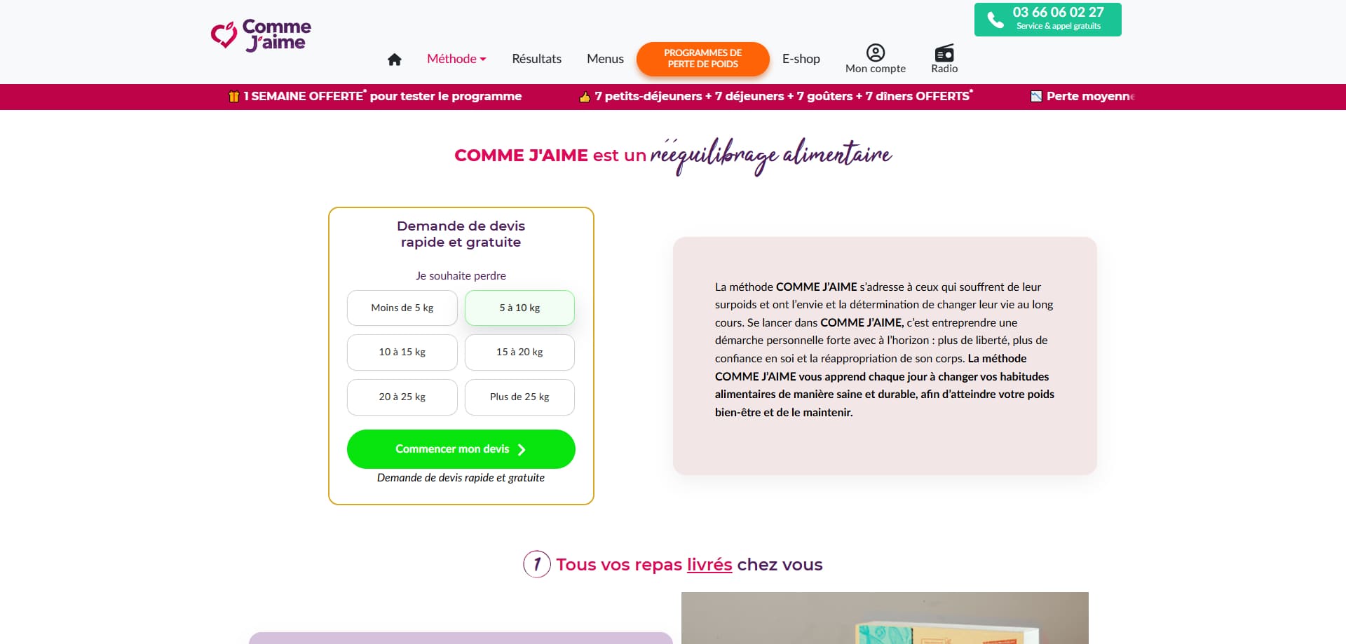 Comme J'aime Bon d'achat