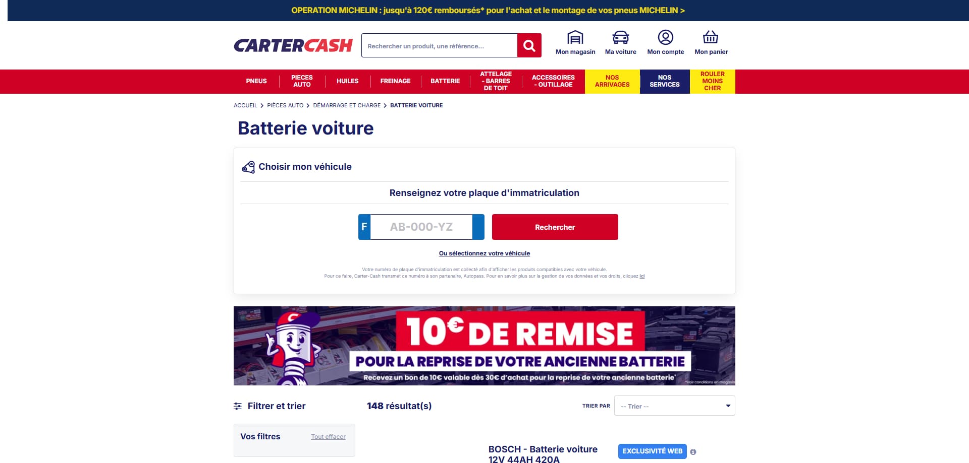 Carter-Cash Bons de réduction