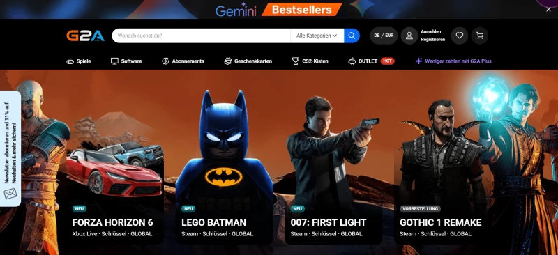 code promo G2A