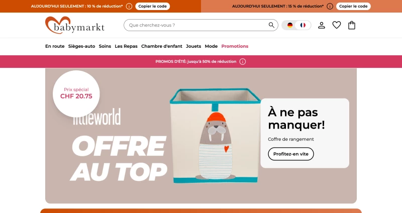 code promo Babymarkt