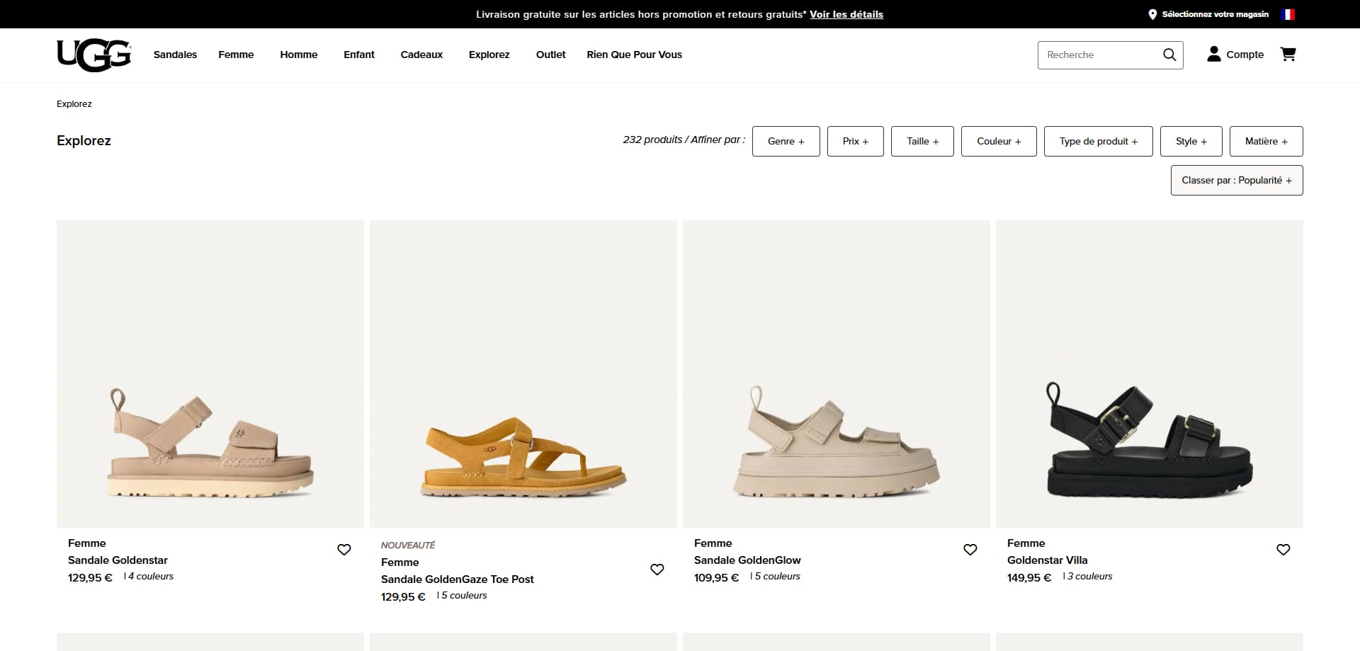 UGG Code de réduction