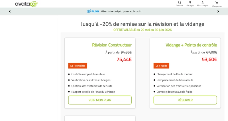 code promo Avatacar