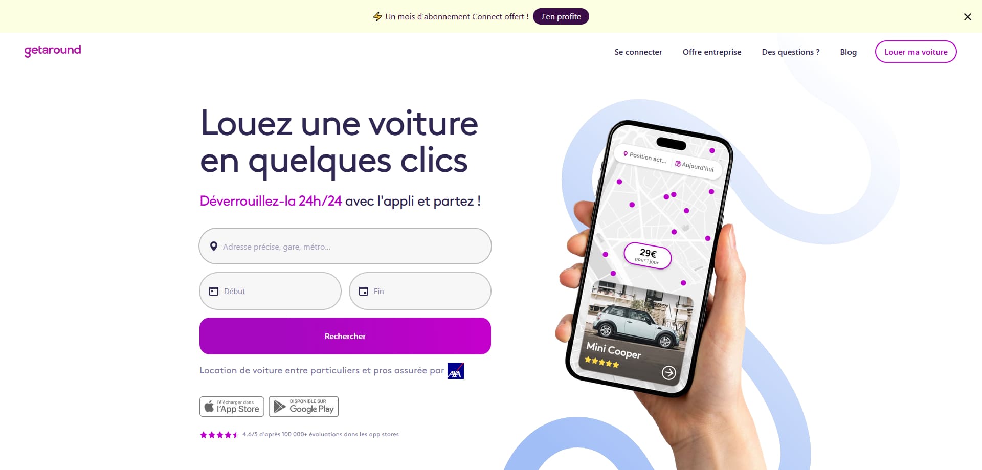 code promo Getaround