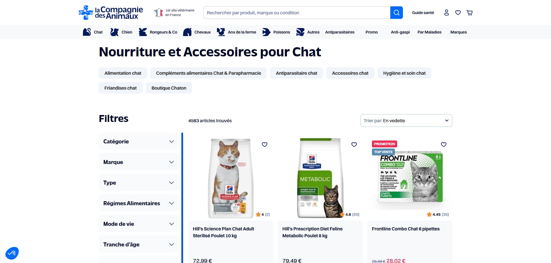 La Compagnie des Animaux Bons de réduction