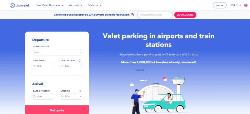 code promo Blue Valet