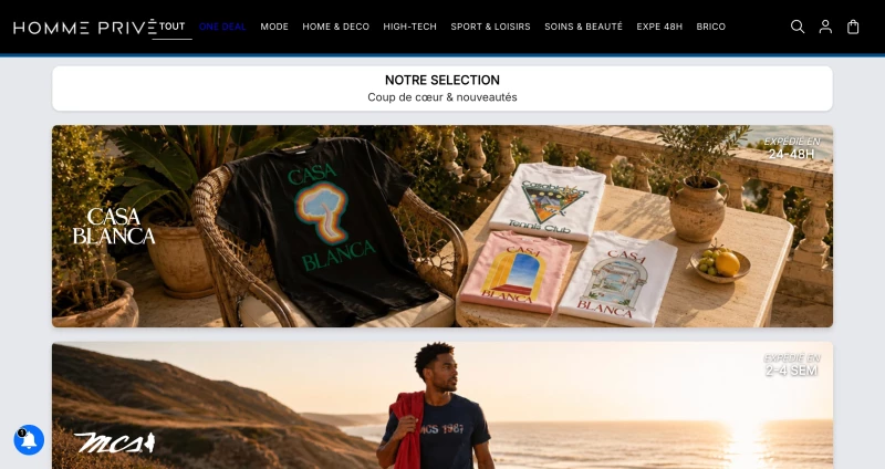 code promo Homme Privé