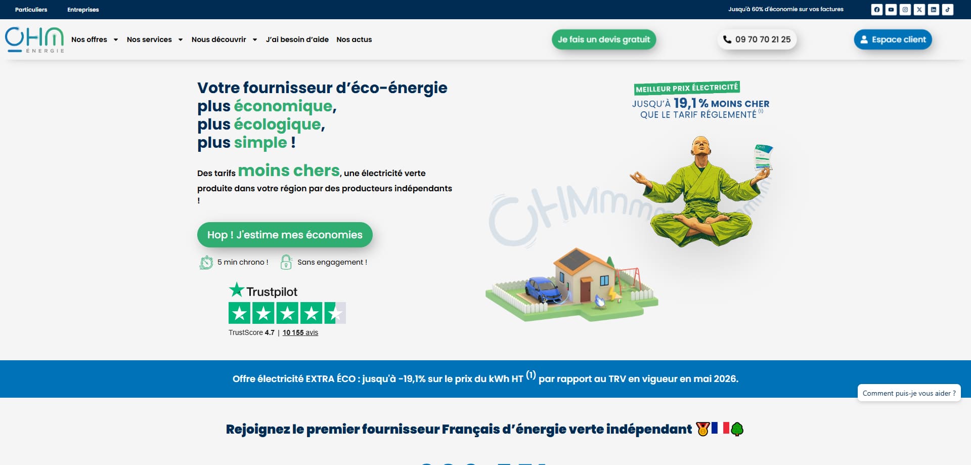 code promo Ohm Energie