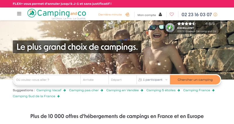 code promo Camping and co