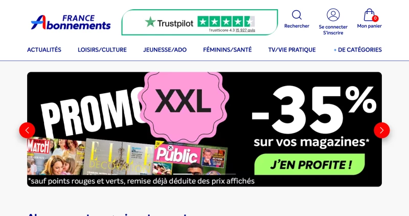 code promo France Abonnements