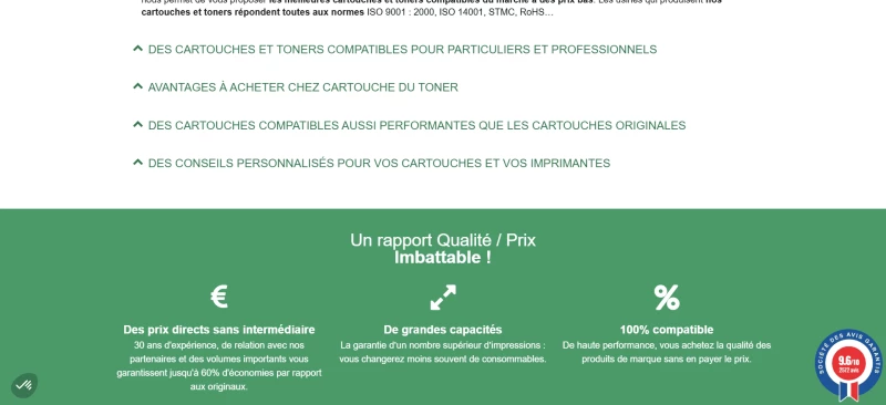 Cartouche du toner