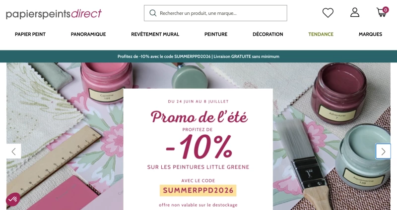 code promo Papiers peints direct