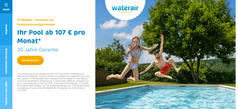 code promo Waterair