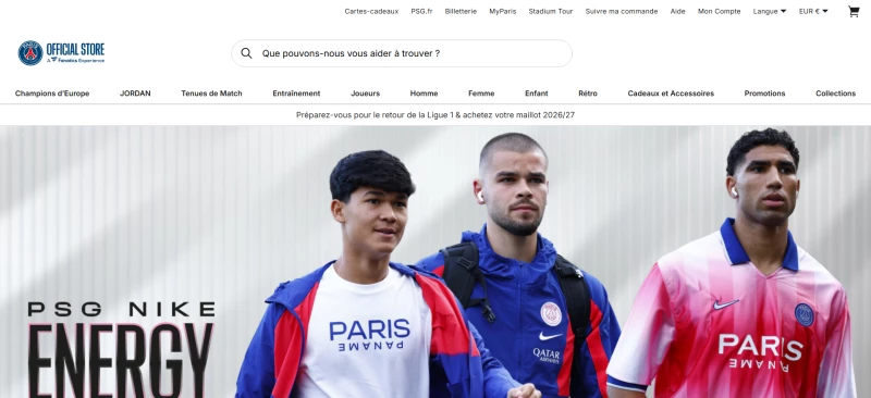 code promo Boutique Psg