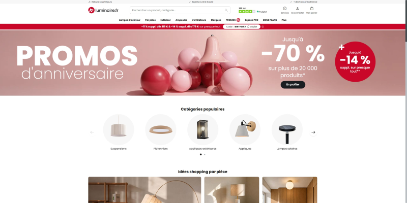 code promo Luminaire.fr
