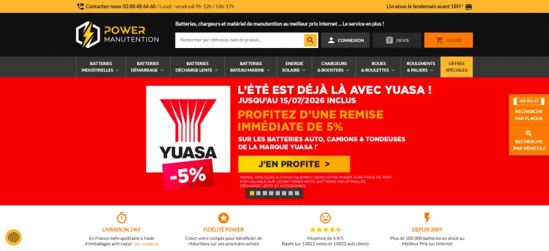 code promo Power Manutention