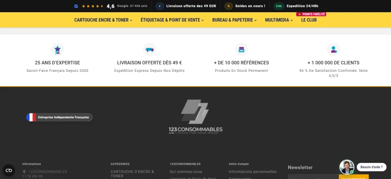 123 consommables