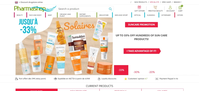 code promo PharmashopDiscount