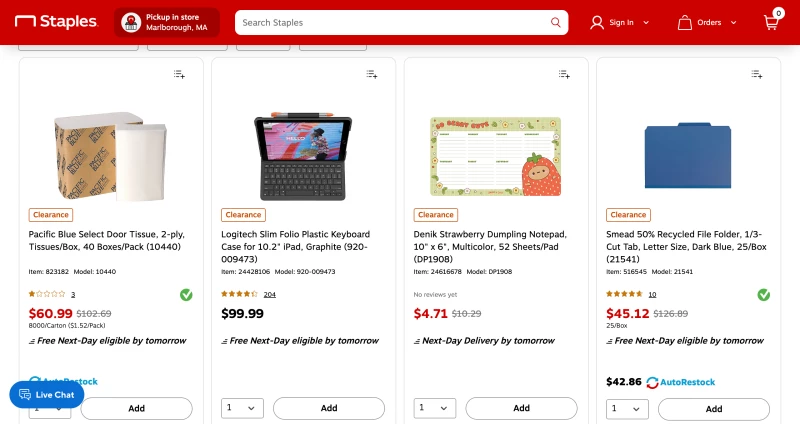 Staples