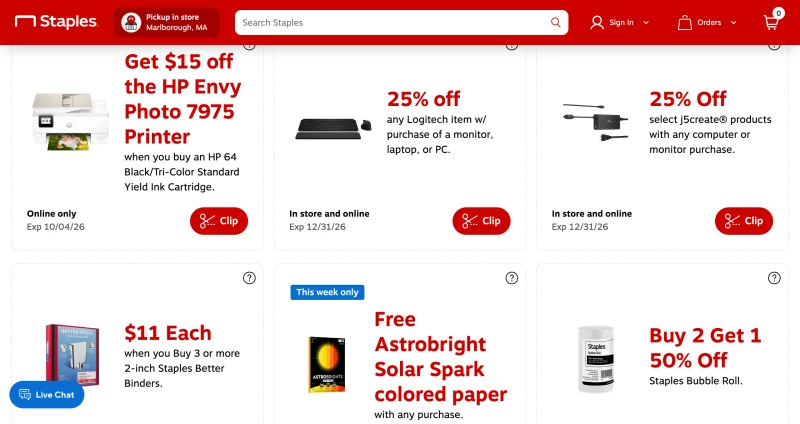 Staples