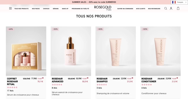 code promo Rosegold