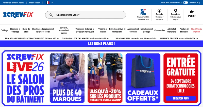 code promo Screwfix