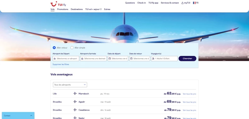 code promo TUI fly
