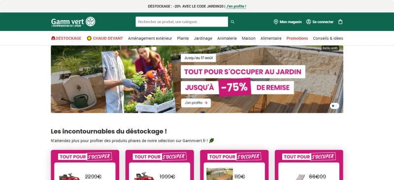 code promo Gamm Vert