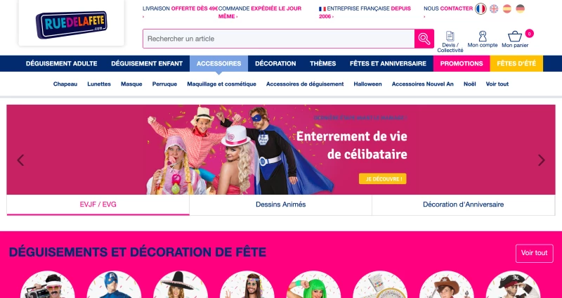 code promo Rue De La Fete