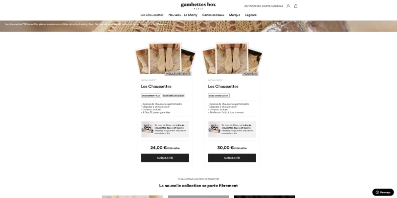 Gambettes Box