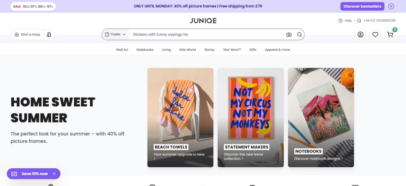 code promo Juniqe