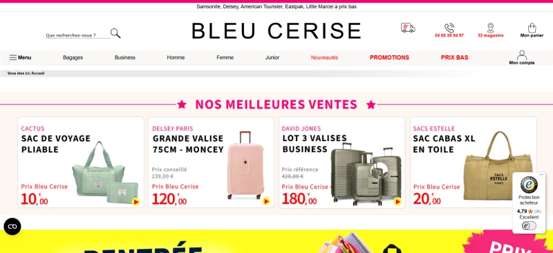 code promo Bleu Cerise