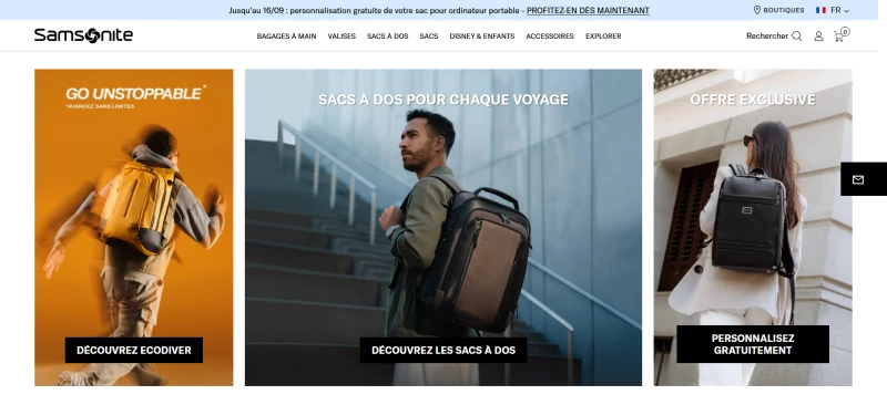 code promo Samsonite