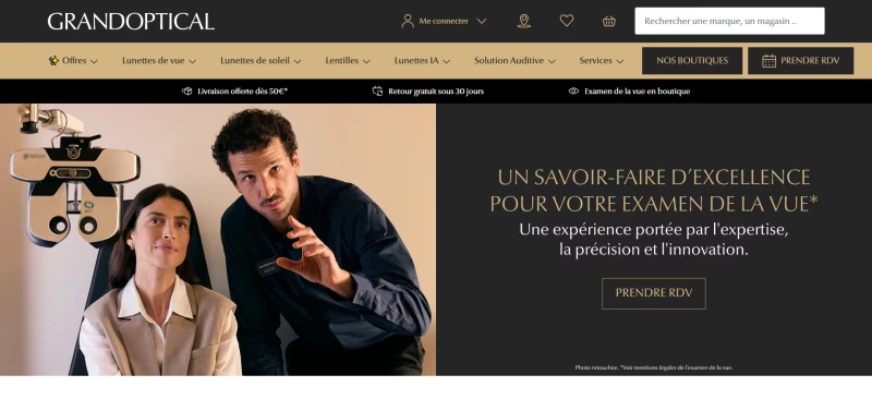 code promo Grand optical