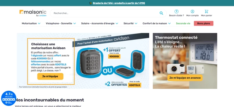 code promo Maisonic
