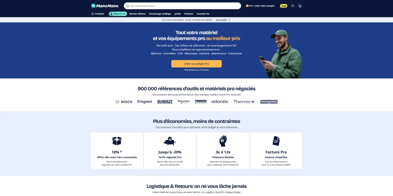 code promo ManoMano Pro