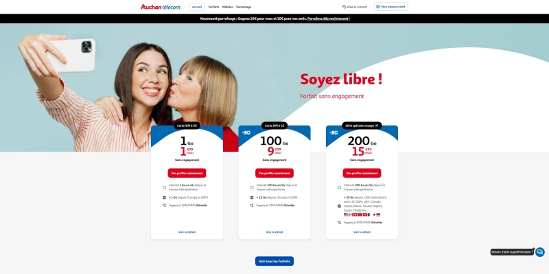 code promo Auchan Telecom