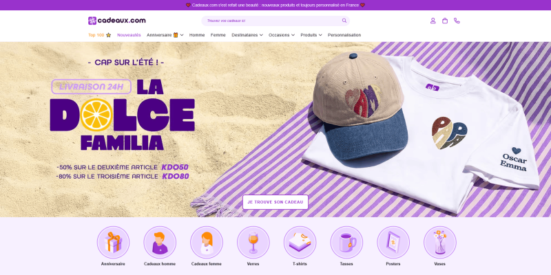 code promo Cadeaux