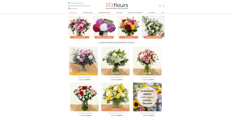 code promo 123Fleurs