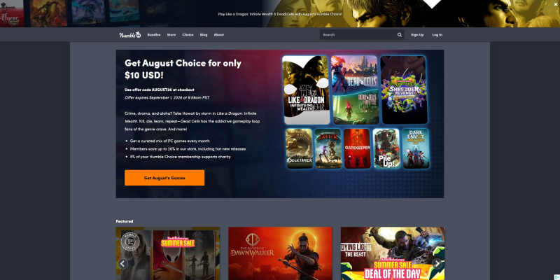 code promo Humble Bundle