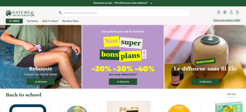 code promo Nature et découvertes