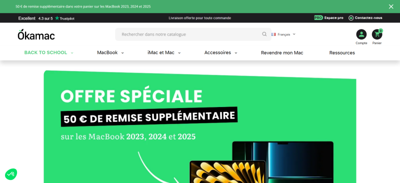 code promo Okamac