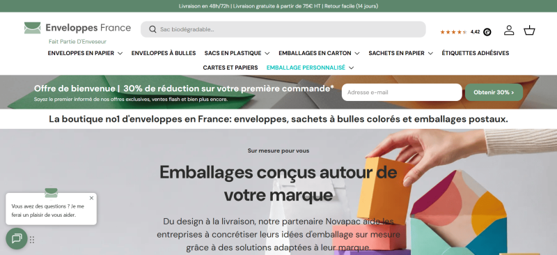 code promo Enveloppes France