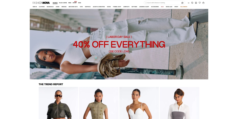 code promo Fashion Nova