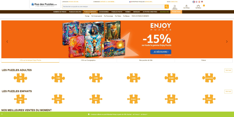 code promo Rue des puzzles