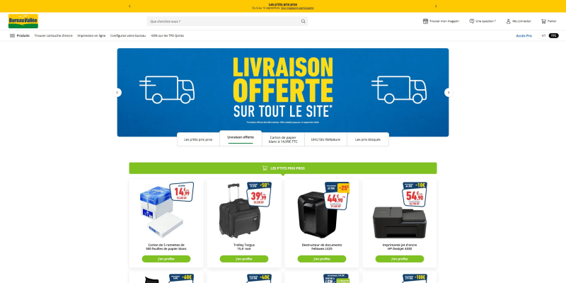 code promo Bureau Vallée
