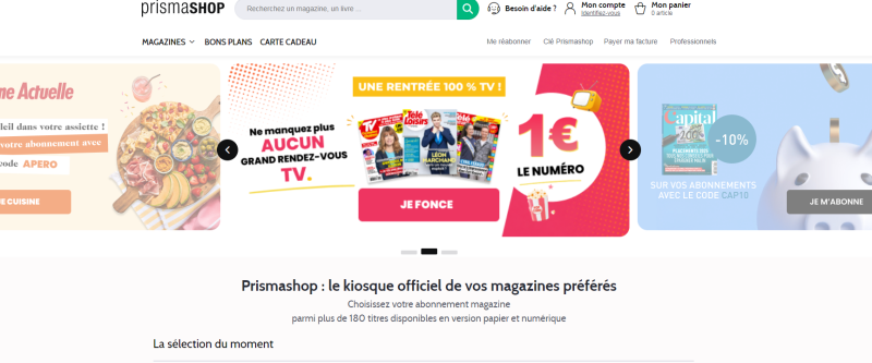 code promo Prismashop