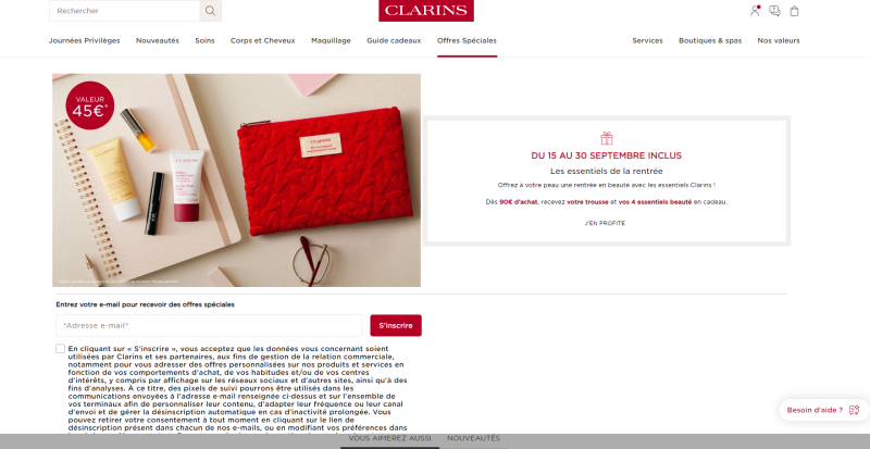 code promo Clarins