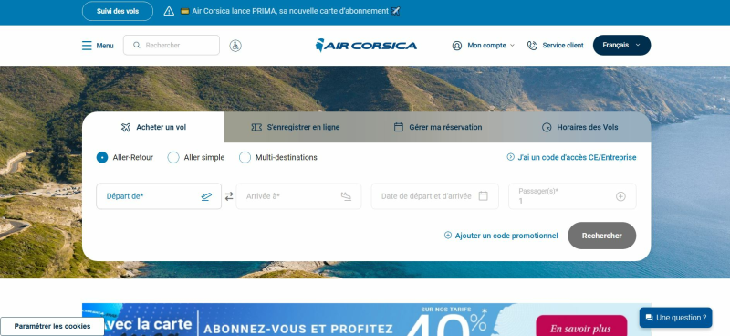 code promo Air Corsica