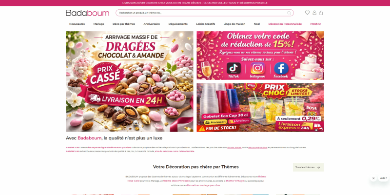 code promo Badaboum