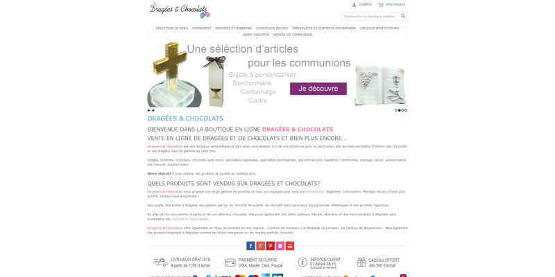 code promo Dragées & Chocolats